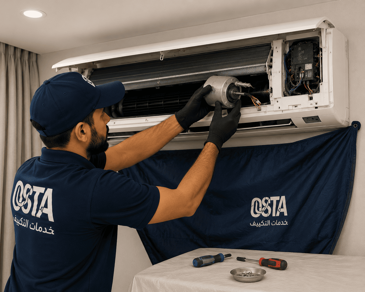 AC Fan Motor Replacement in UAE – Repair & Performance Guide تغيير موتور مروحة المكيف في الإمارات – الإصلاح ودليل الأداء